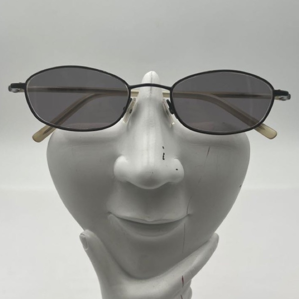Vintage Chesterfield 590 Black Oval Sunglasses Frames